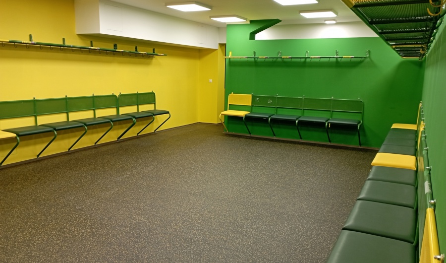  Reconstruction work in the locker room of the MŠK Žilina