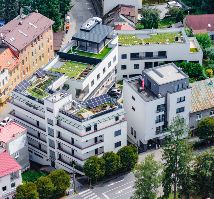 Construction of apartment houses