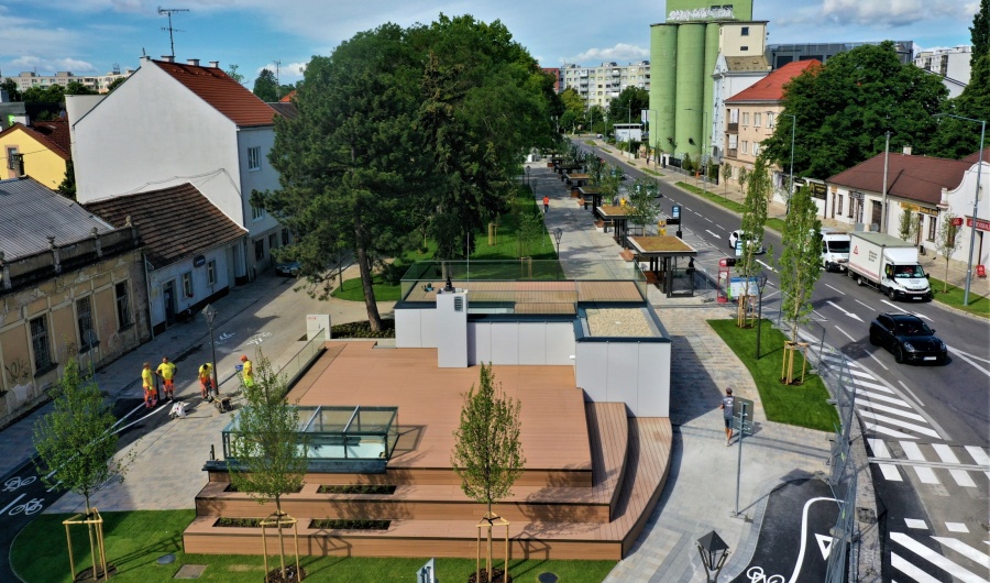 Reconstruction of the square Zelený kríčok in Trnave