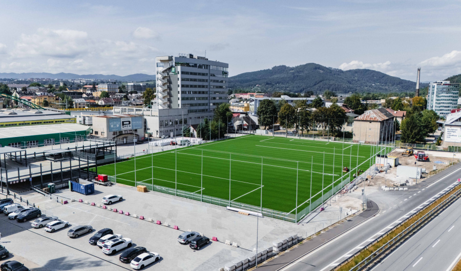 Rekonštrukčné práce MŠK Žilina- výstavba novej tréningovej plochy